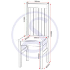 Ludlow 1+2 Dining Set - Light Grey/Oak Effect