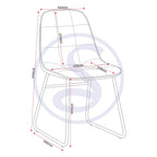 Avery & Lukas Extending Dining Set X4 Chairs - Concrete/Sapphire Blue Velvet