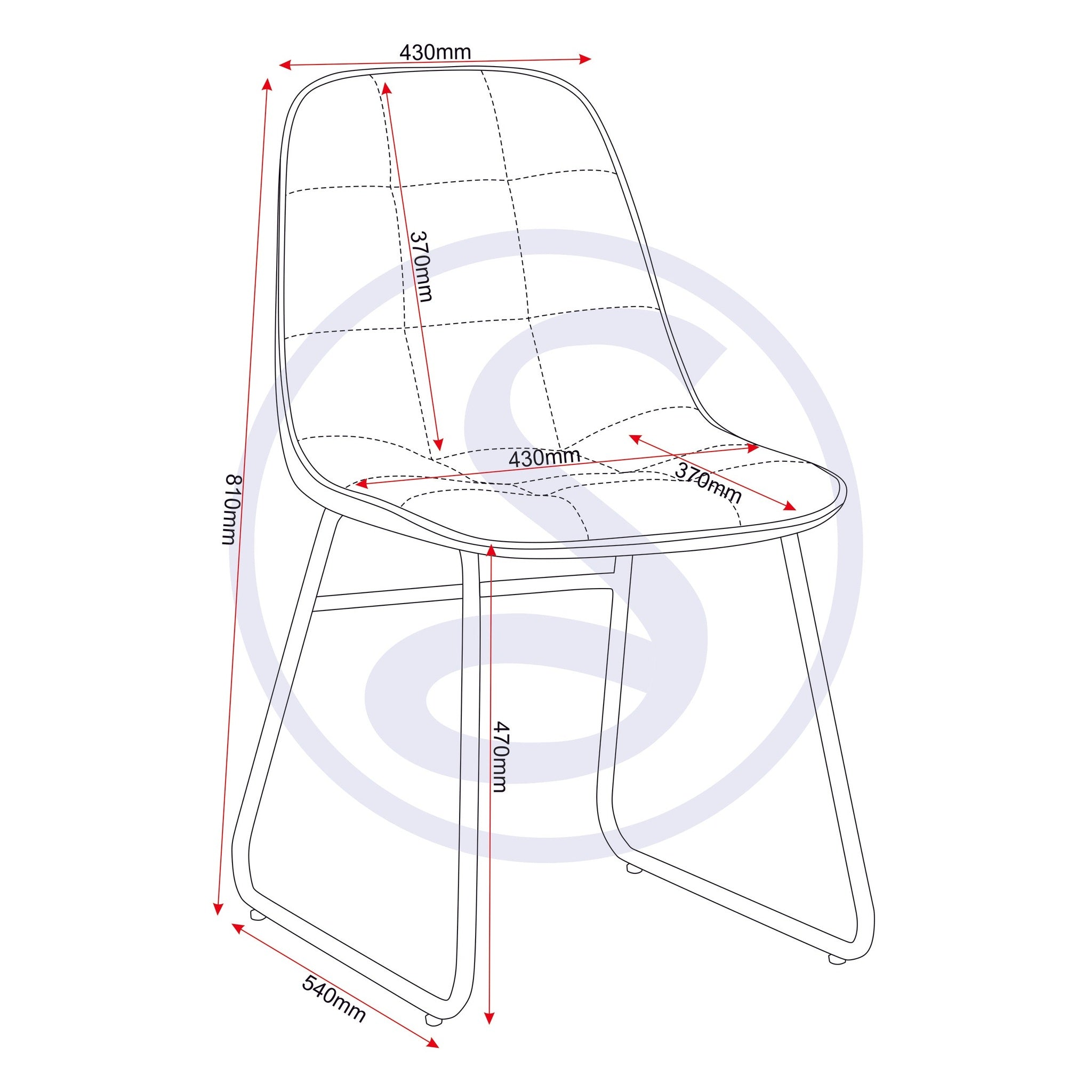Avery & Lukas Extending Dining Set X4 Chairs - Concrete/Sapphire Blue Velvet