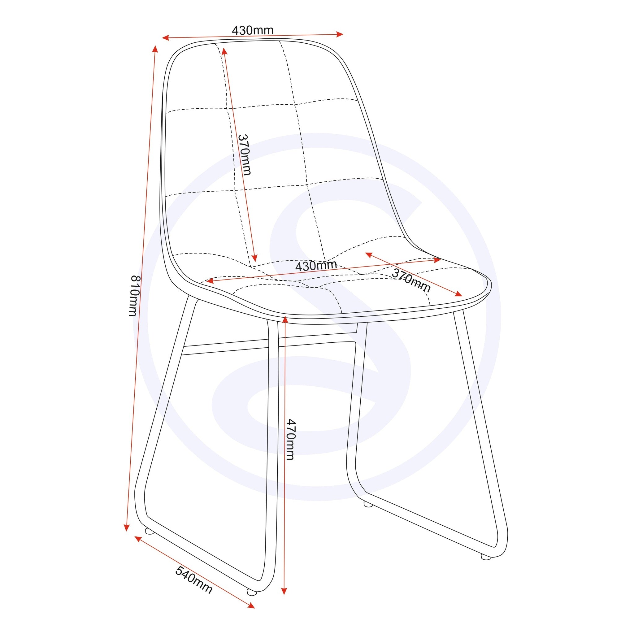 Athens Round & Lukas Dining Set X4 Chairs - Concrete/Sapphire Blue Velvet