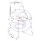 Lukas Dining Chair X2 Per Box - Grey Velvet