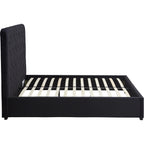 Madison 4'6" Bed - Black Velvet Fabric