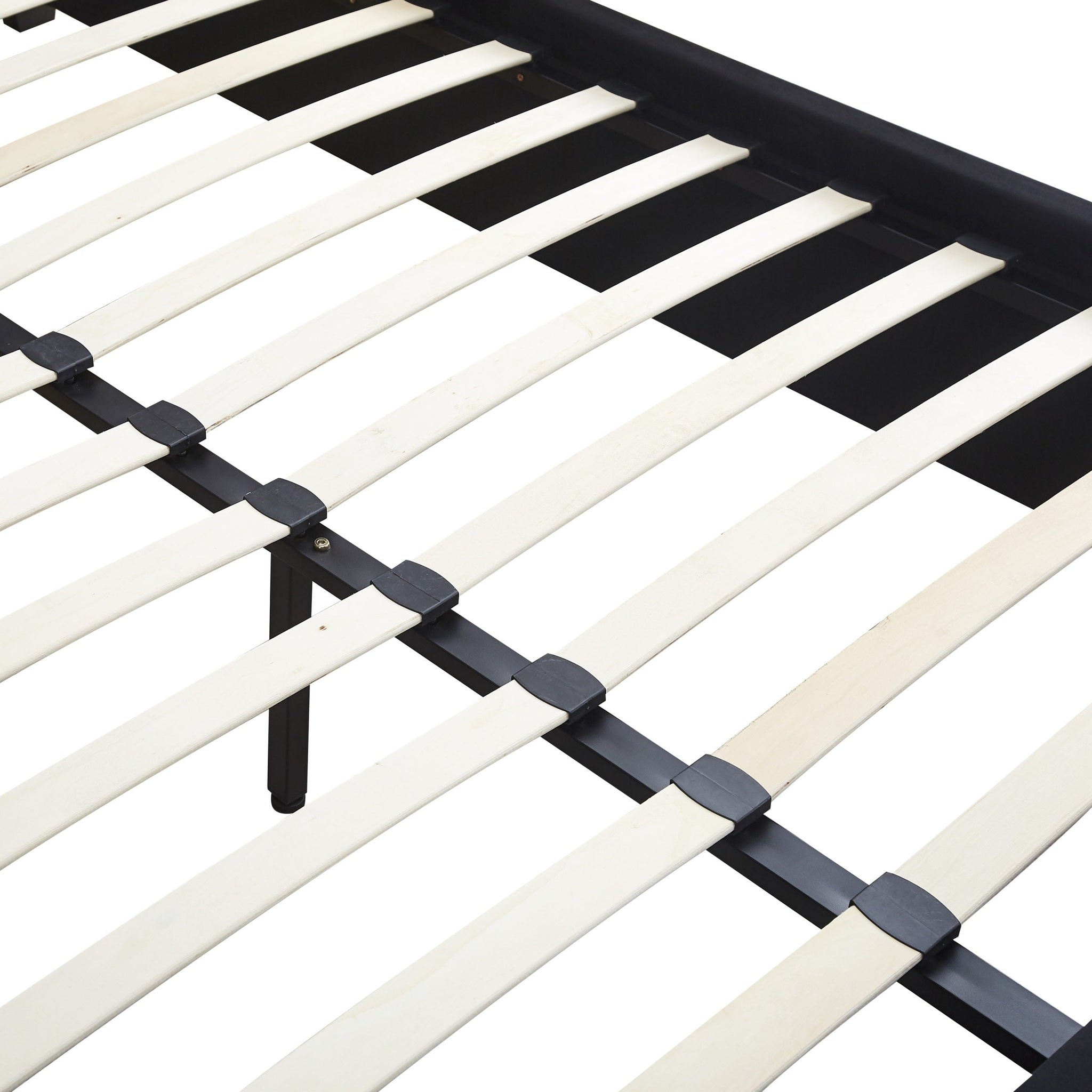 Madison 4'6" Bed - Black Velvet Fabric