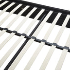 Madison 5' Ottoman Bed - Black Velvet Fabric