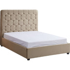 Madison 4'6" Ottoman Bed - Fawn Velvet Fabric