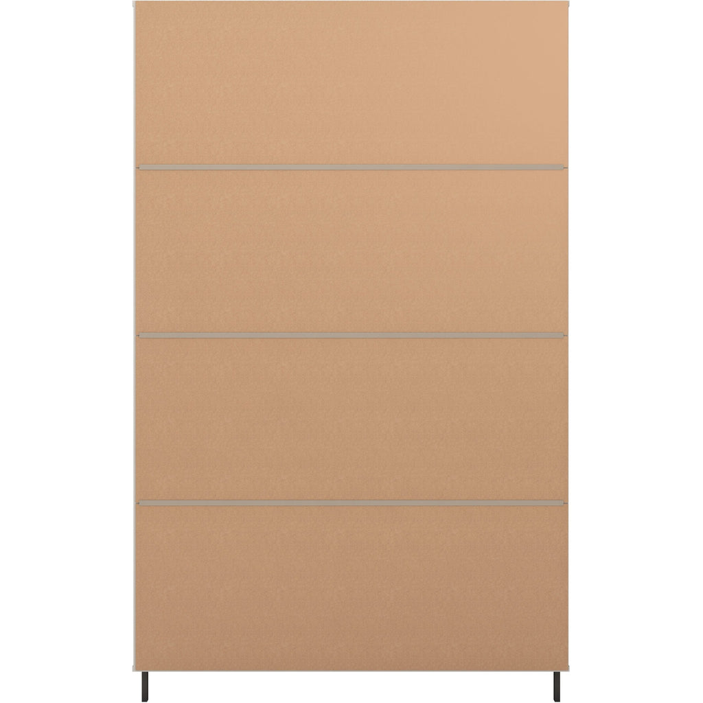 Madrid 3 Door 2 Drawer Wardrobe - Grey/White Gloss