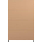 Madrid 3 Door 2 Drawer Wardrobe - Grey/White Gloss