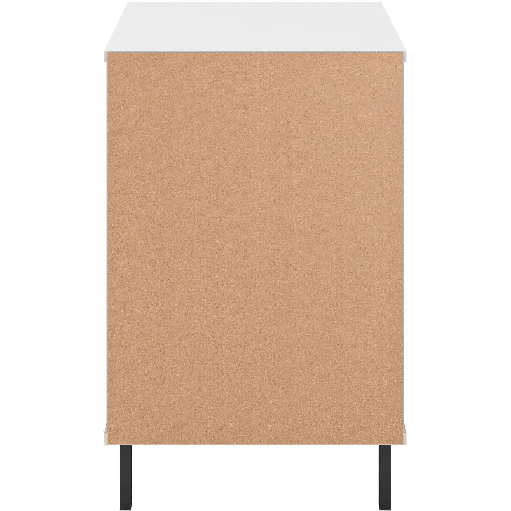 Madrid 3 Drawer Bedside - Grey/White Gloss