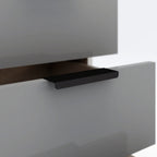 Madrid 3 Drawer Bedside - Grey/White Gloss