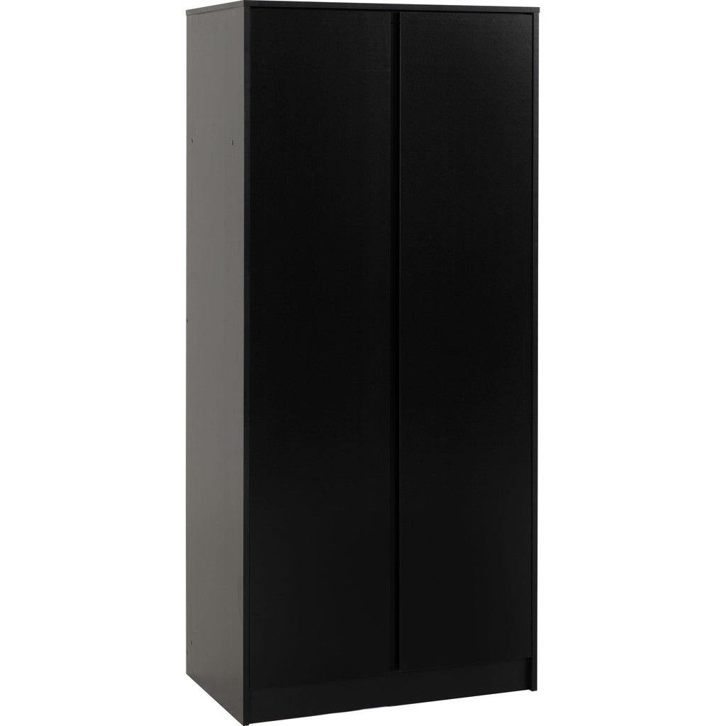 Malvern 2 Door Wardrobe - Black