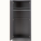 Malvern 2 Door Wardrobe - Grey