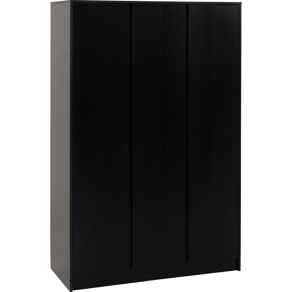 Malvern 3 Door Wardrobe - Black