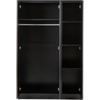 Malvern 3 Door Wardrobe - Black