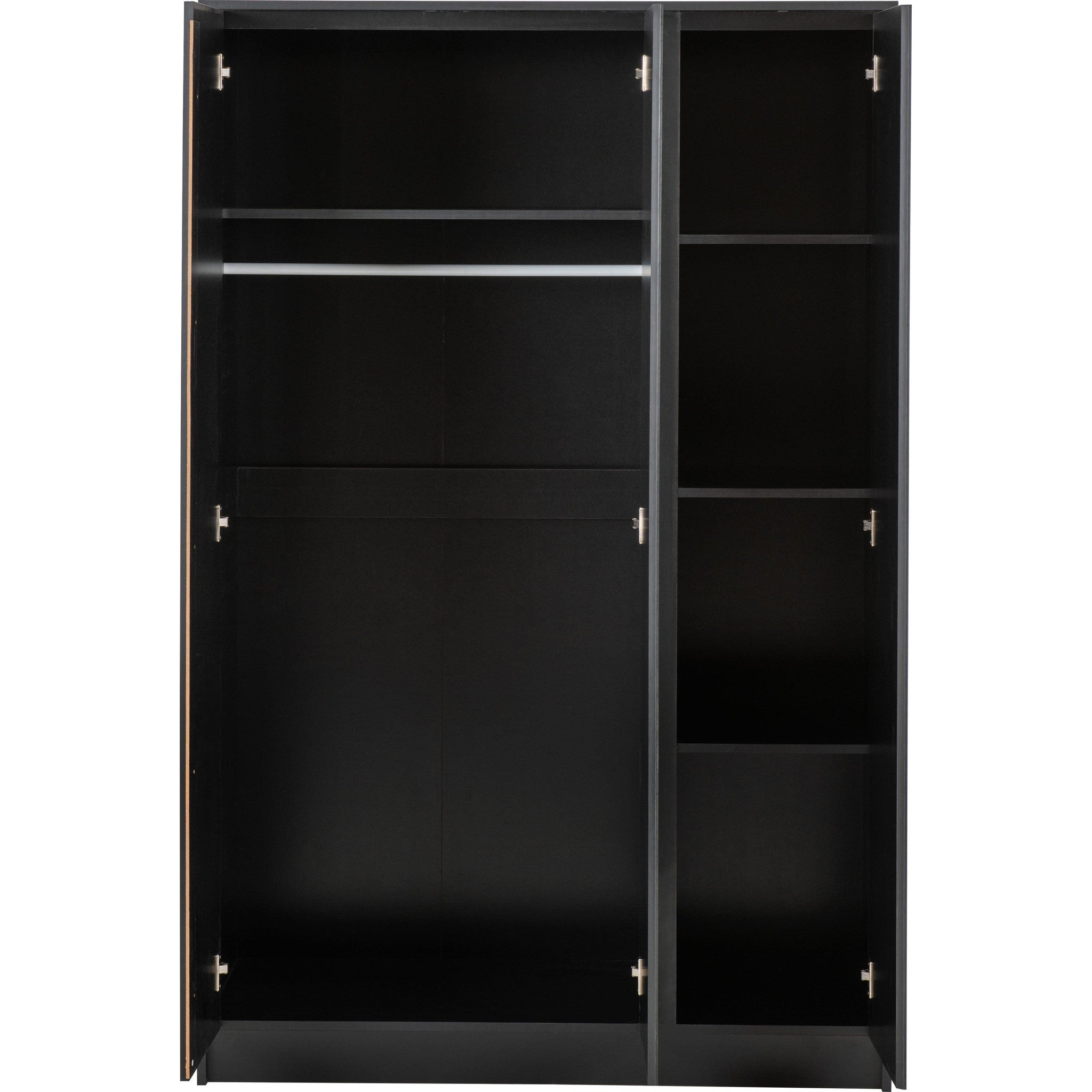 Malvern 3 Door Wardrobe - Black