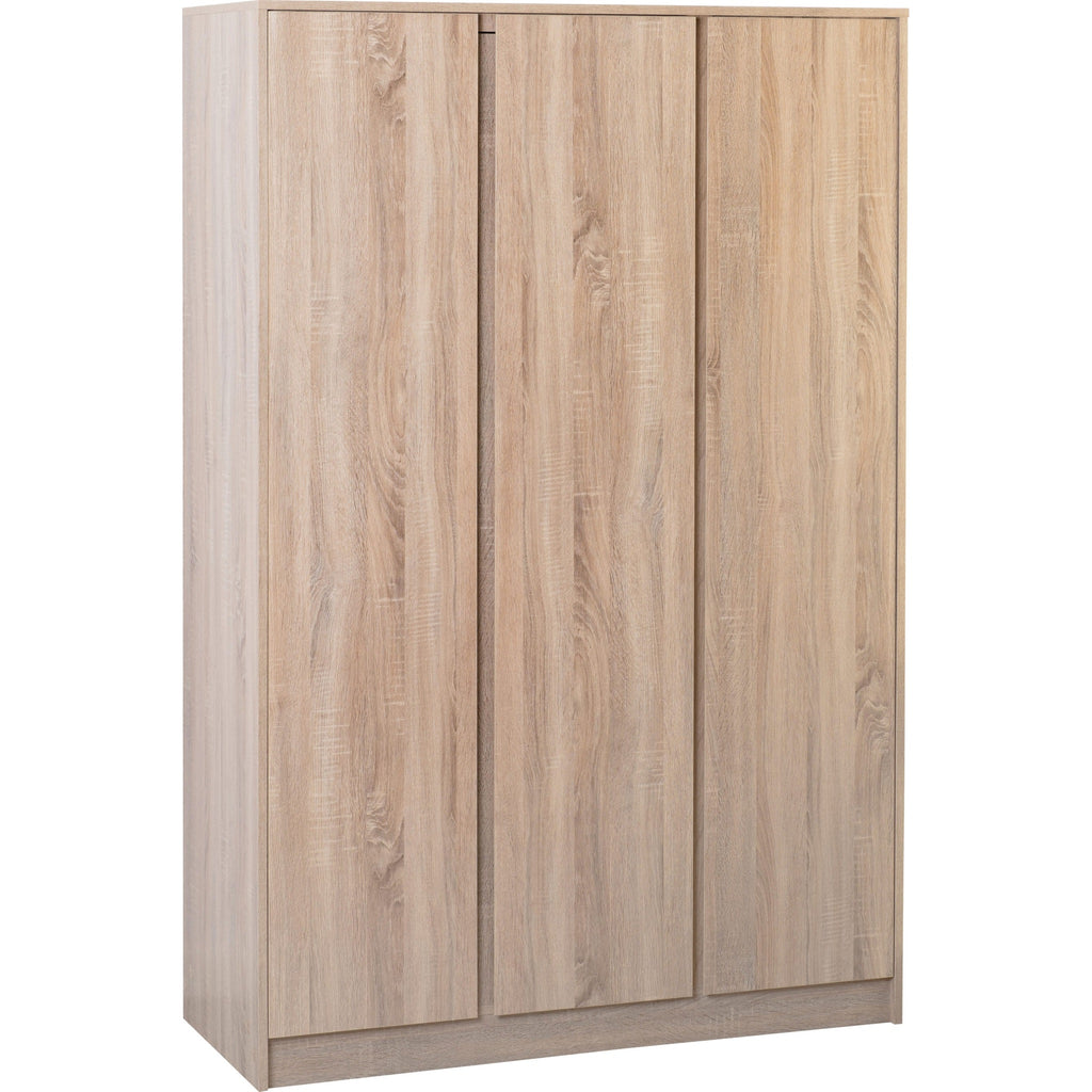 Malvern 3 Door Wardrobe - Sonoma Oak Effect