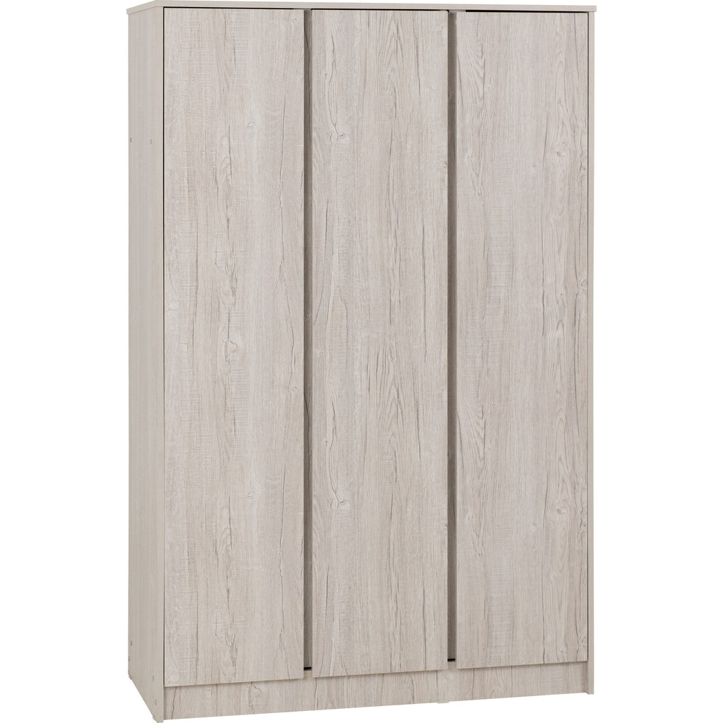 Malvern 3 Door Wardrobe - Urban Snow