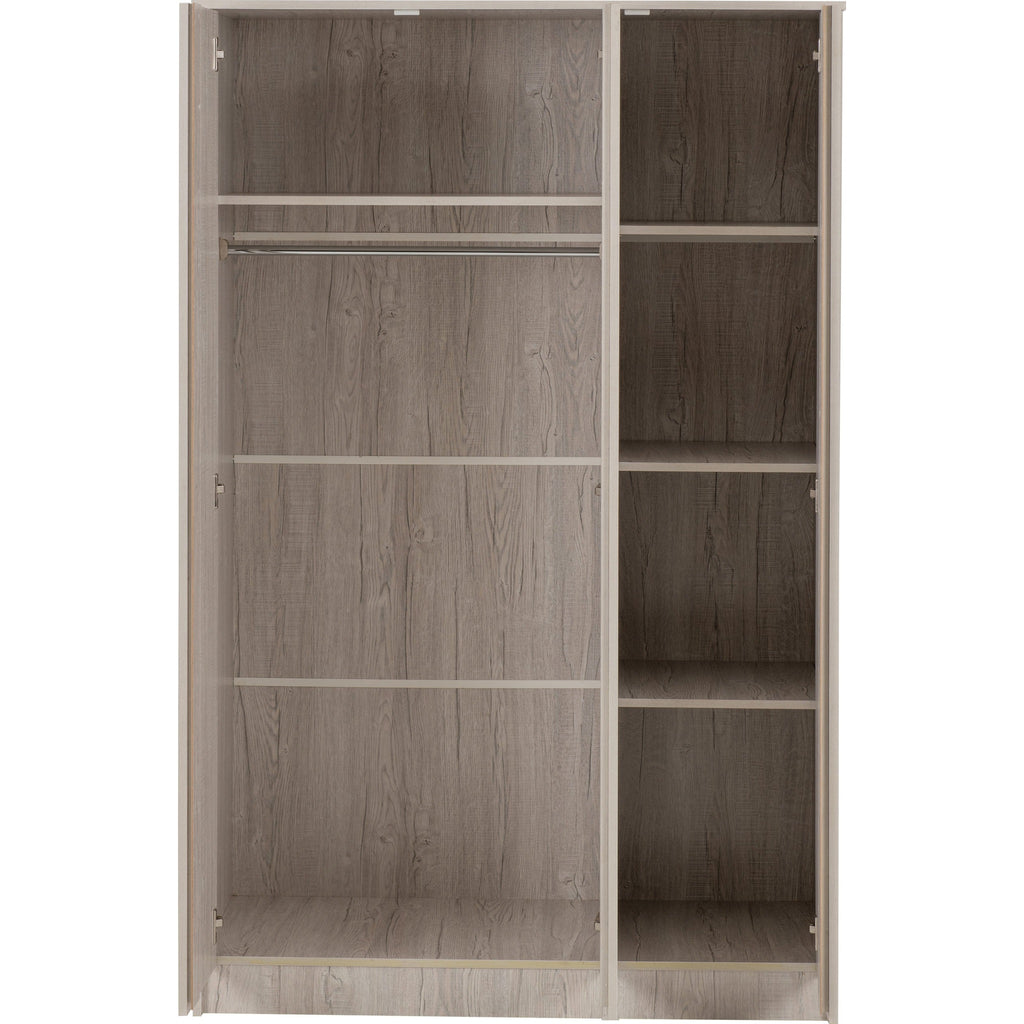Malvern 3 Door Wardrobe - Urban Snow