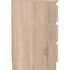 Malvern 3 Drawer Bedside X2 - Sonoma Oak Effect