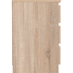 Malvern 3 Drawer Bedside - Sonoma Oak Effect