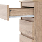 Malvern 3 Drawer Bedside X2 - Sonoma Oak Effect