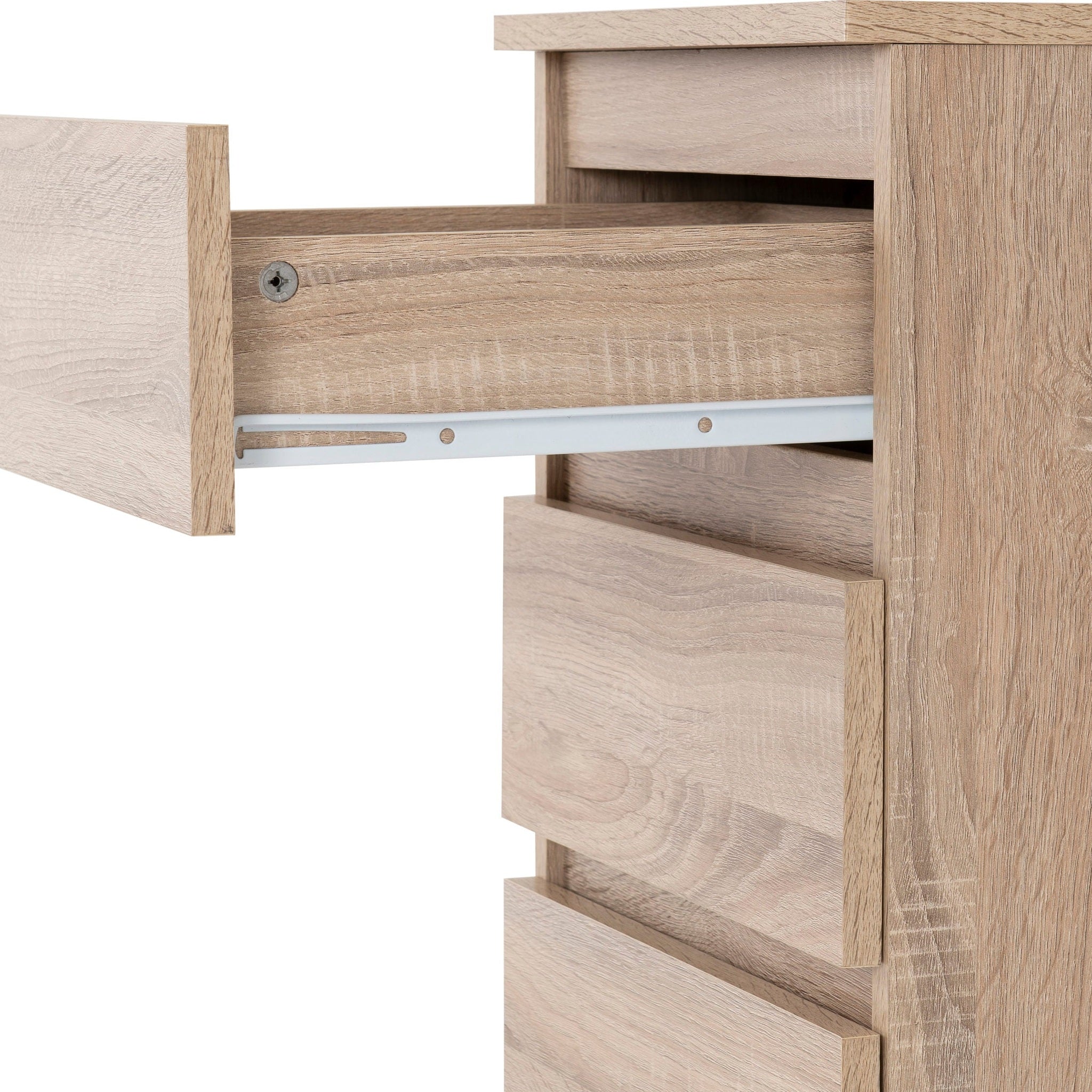 Malvern 3 Drawer Bedside - Sonoma Oak Effect