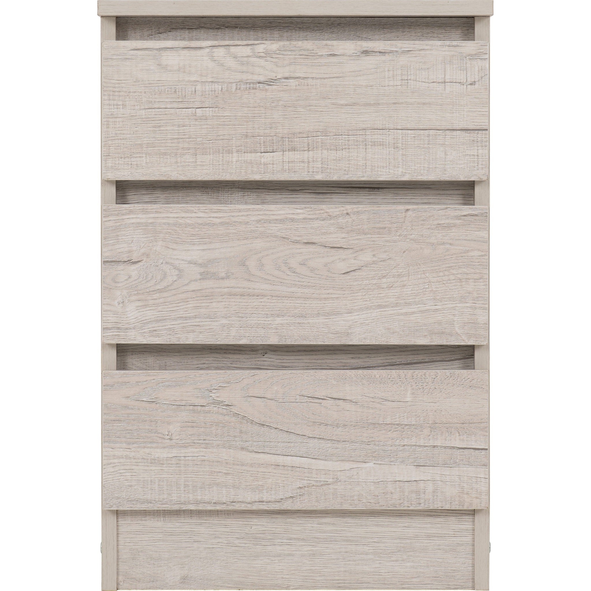 Malvern 3 Drawer Bedside - Urban Snow
