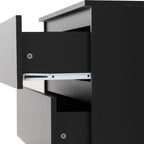 Malvern 3 Drawer Chest - Black