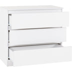 Malvern 3 Drawer Chest - White
