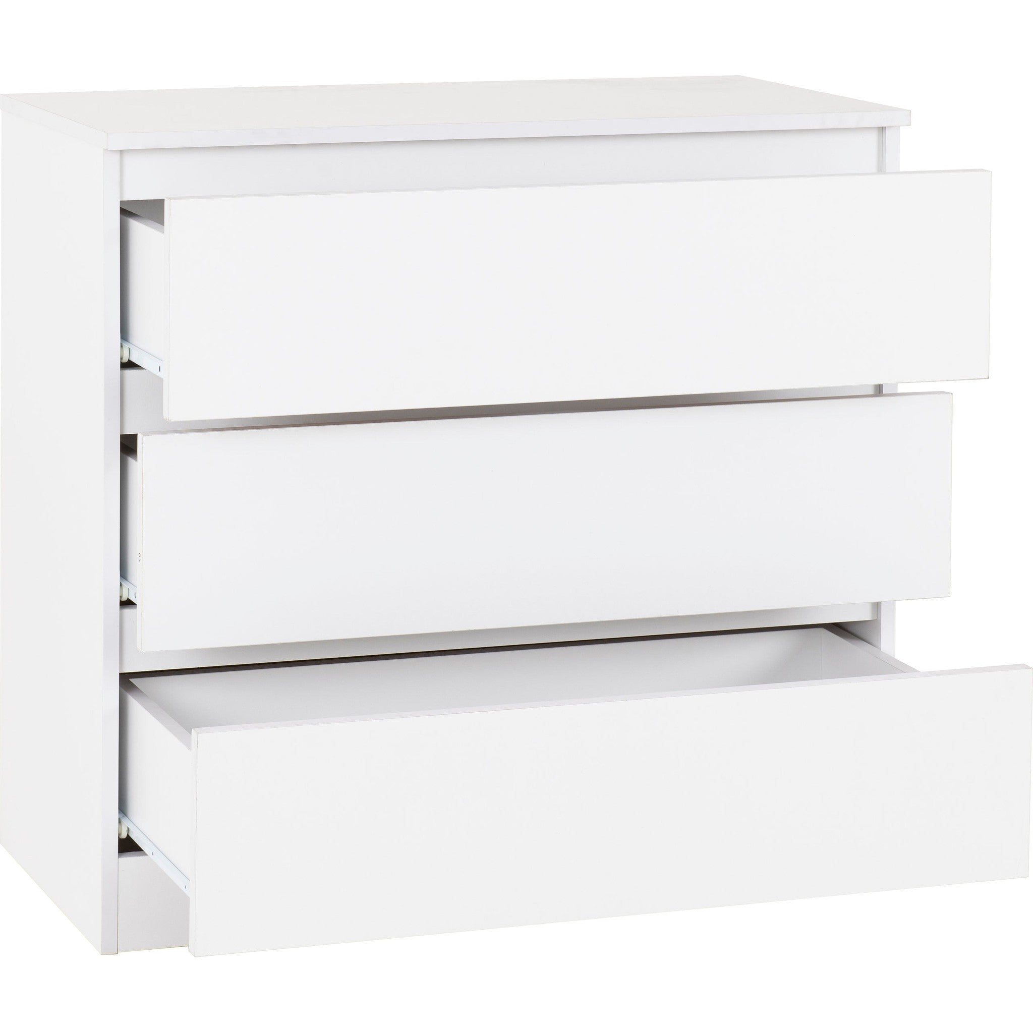 Malvern 3 Drawer Chest - White