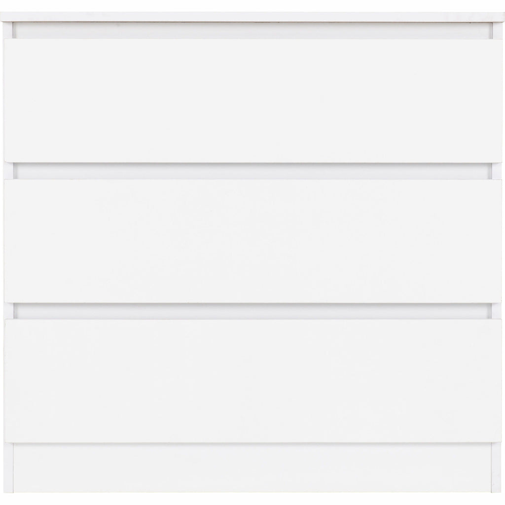 Malvern 3 Drawer Chest - White