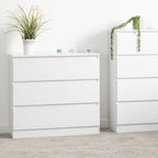 Malvern 3 Drawer Chest - White