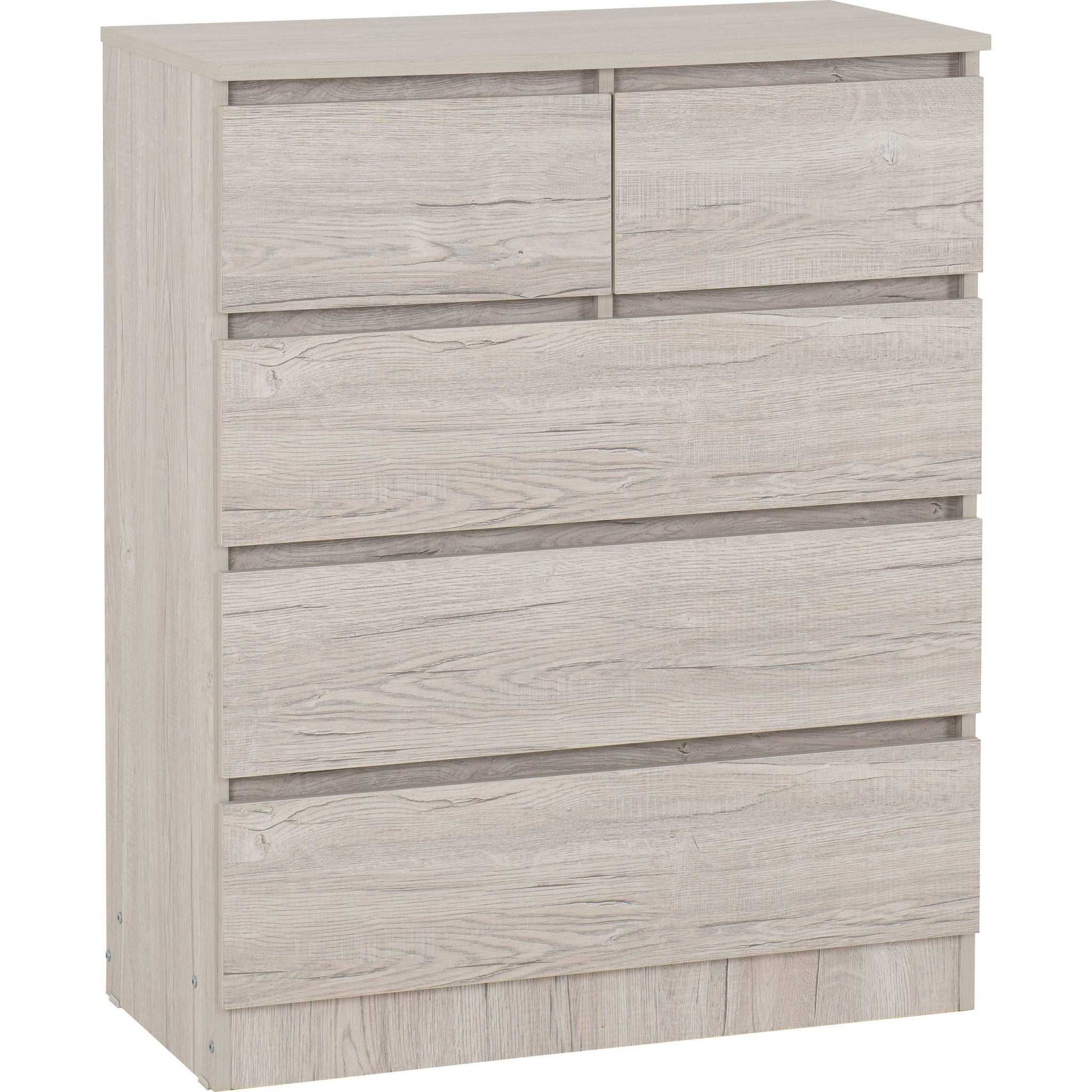 Malvern 3+2 Drawer Chest - Urban Snow