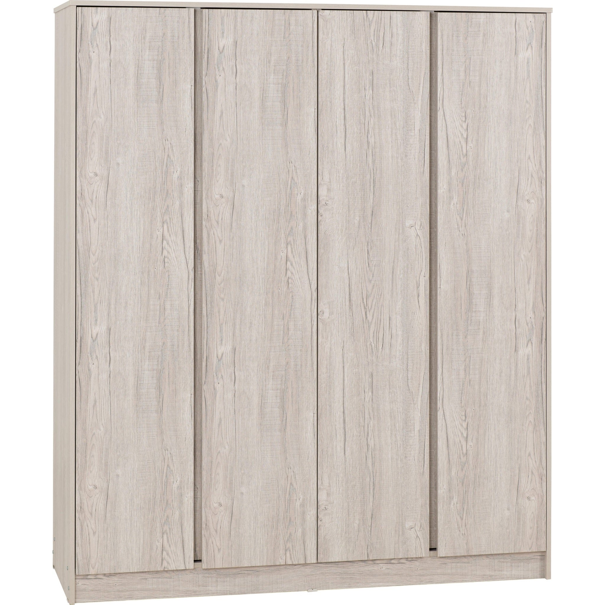 Malvern 4 Door Wardrobe - Urban Snow