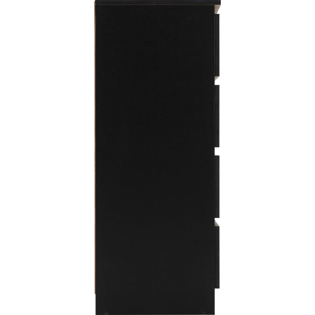 Malvern 4 Drawer Chest - Black