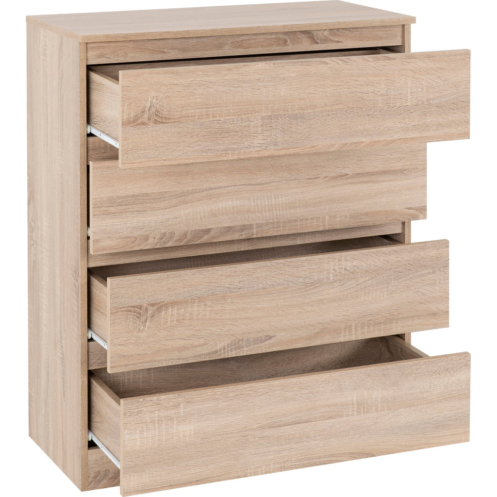 Malvern 4 Drawer Chest - Sonoma Oak Effect