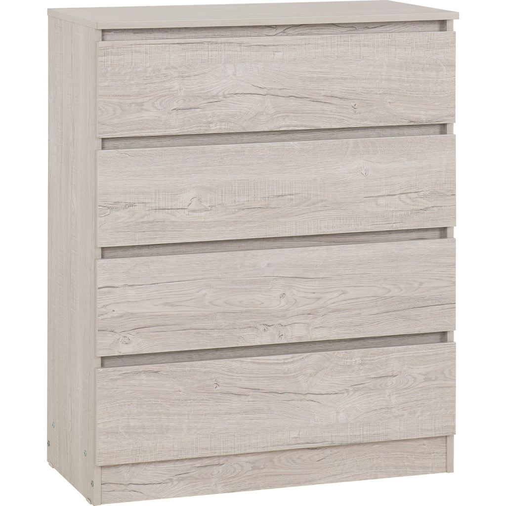 Malvern 4 Drawer Chest - Urban Snow
