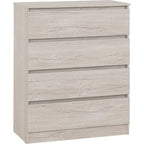 Malvern 4 Drawer Chest - Urban Snow