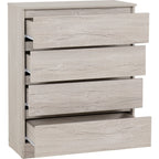 Malvern 4 Drawer Chest - Urban Snow
