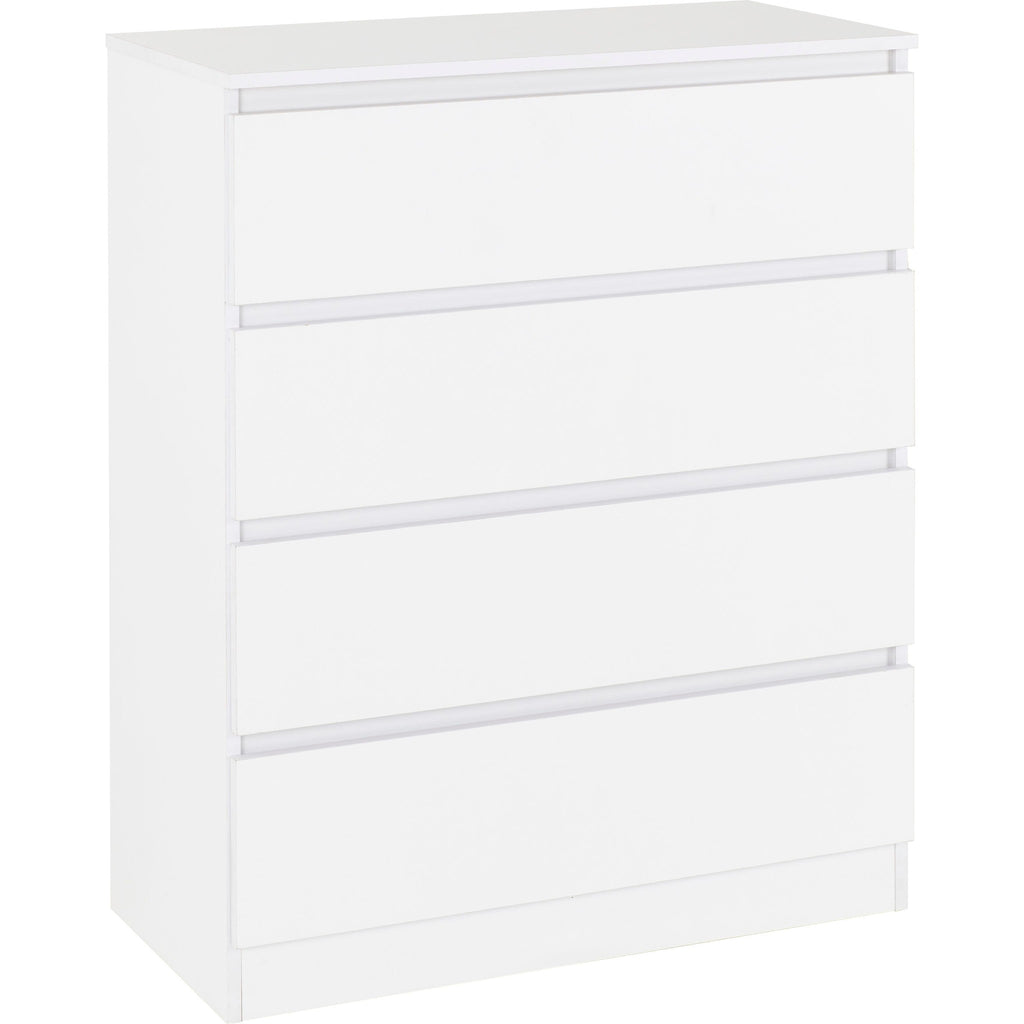 Malvern 4 Drawer Chest - White