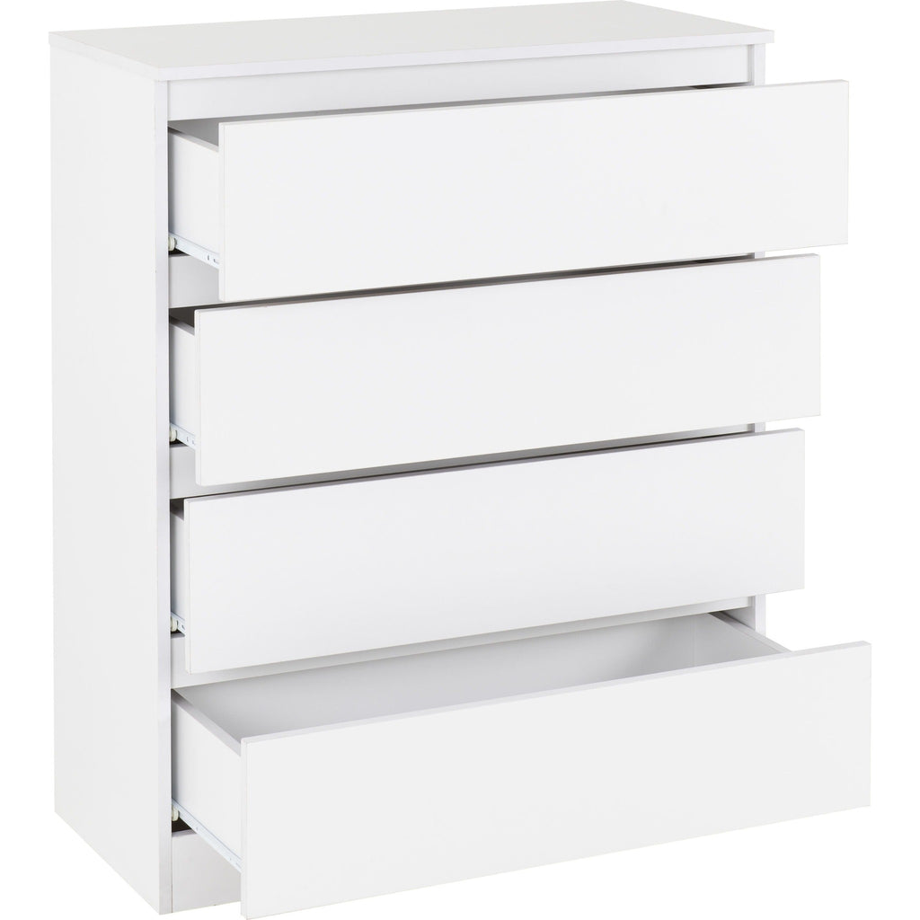 Malvern 4 Drawer Chest - White