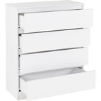 Malvern 4 Drawer Chest - White