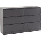 Malvern 6 Drawer Chest - Grey