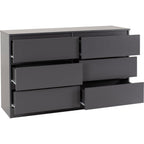 Malvern 6 Drawer Chest - Grey