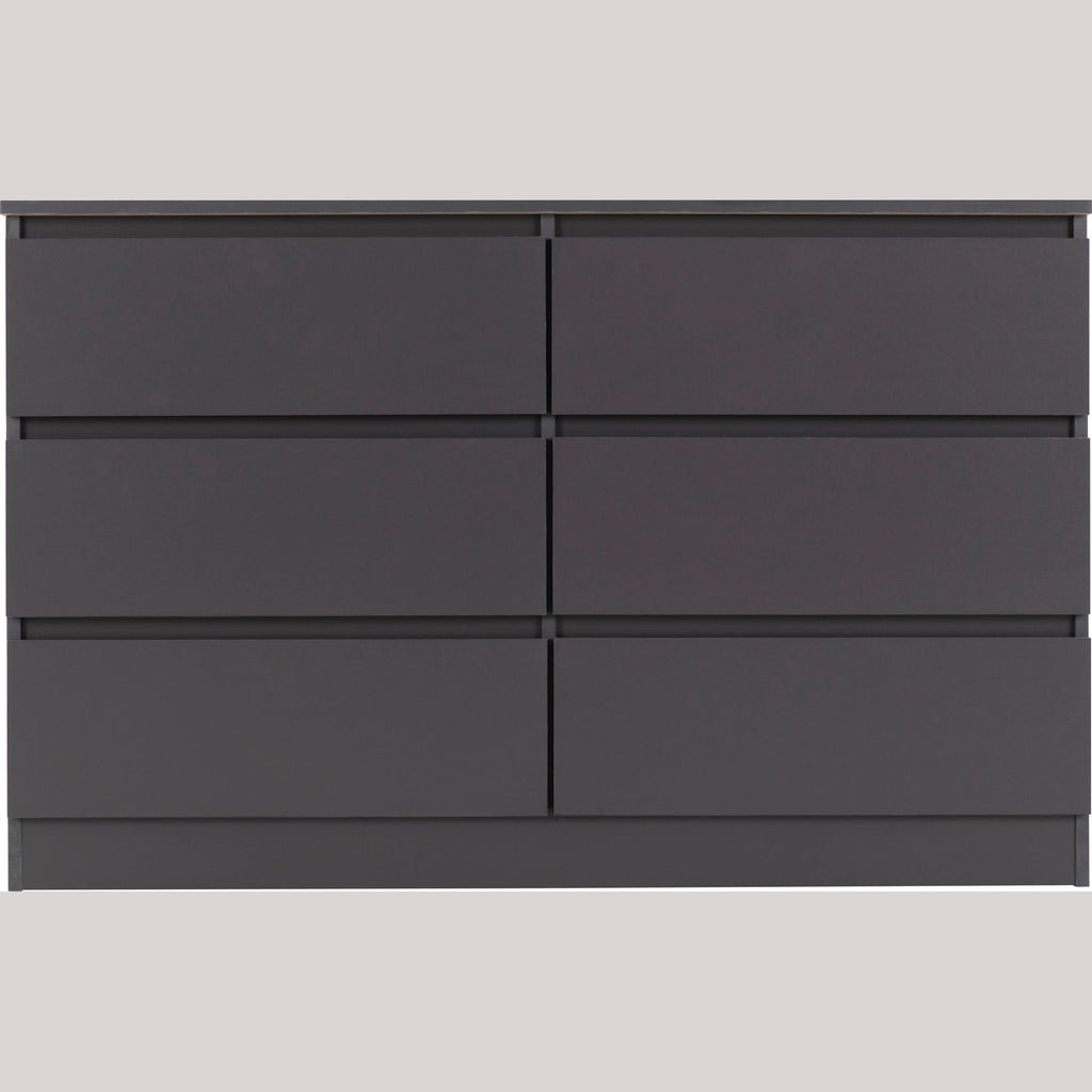 Malvern 6 Drawer Chest - Grey