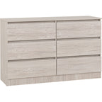 Malvern 6 Drawer Chest - Urban Snow