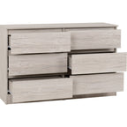 Malvern 6 Drawer Chest - Urban Snow