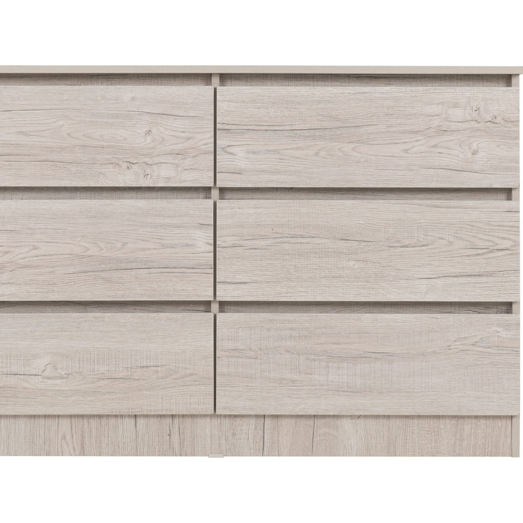 Malvern 6 Drawer Chest - Urban Snow