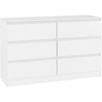 Malvern 6 Drawer Chest - White
