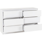 Malvern 6 Drawer Chest - White