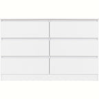 Malvern 6 Drawer Chest - White